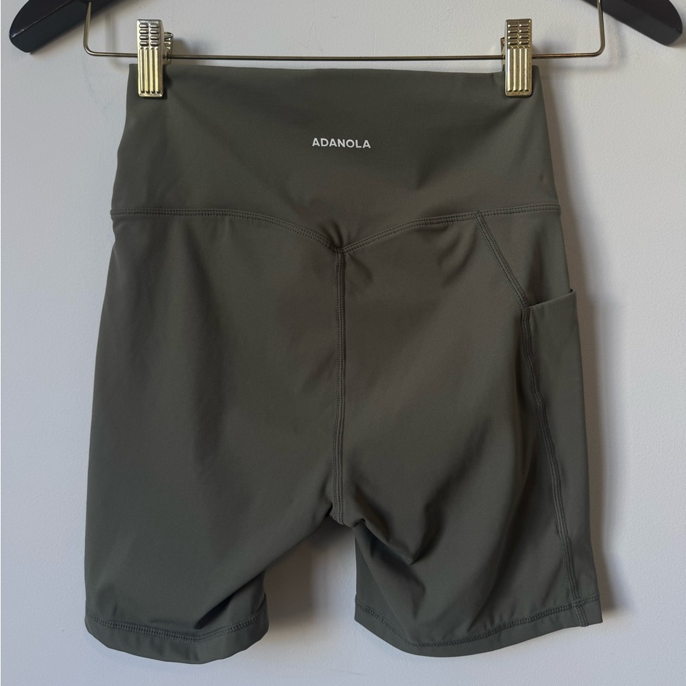 Adanola Green Biker Short with Pocket - Size S - Picture 7 of 8